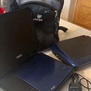 Black Portable DVD Player